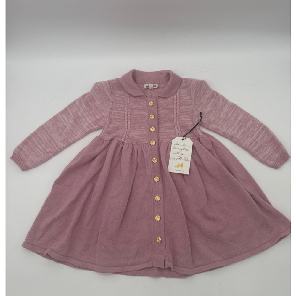 FINDING FOXTALE Blushing Pink Knit Sweater Dress Size 2